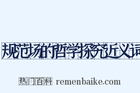 规范场的哲学探究近义词是什么意思的图片